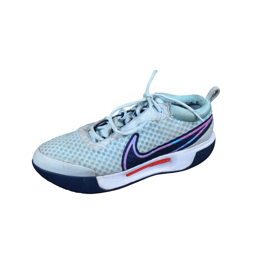 Nike NikeCourt Zoom Pro Men Tennis Shoe 7.5 Hard Court Glacier Blue Copa Mesh